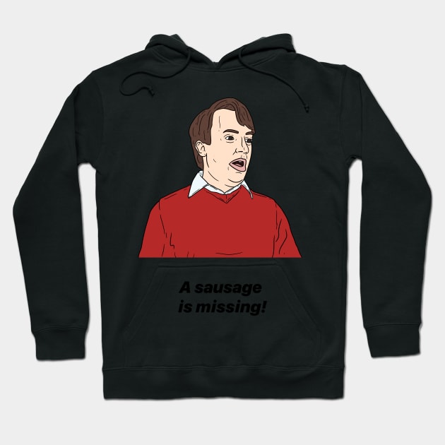 MARK CORRIGAN | A SAUSAGE IS MISSING! Hoodie by tommytyrer